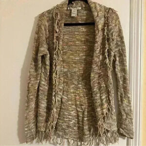 American Rag Cie boho fringe cardigan women medium